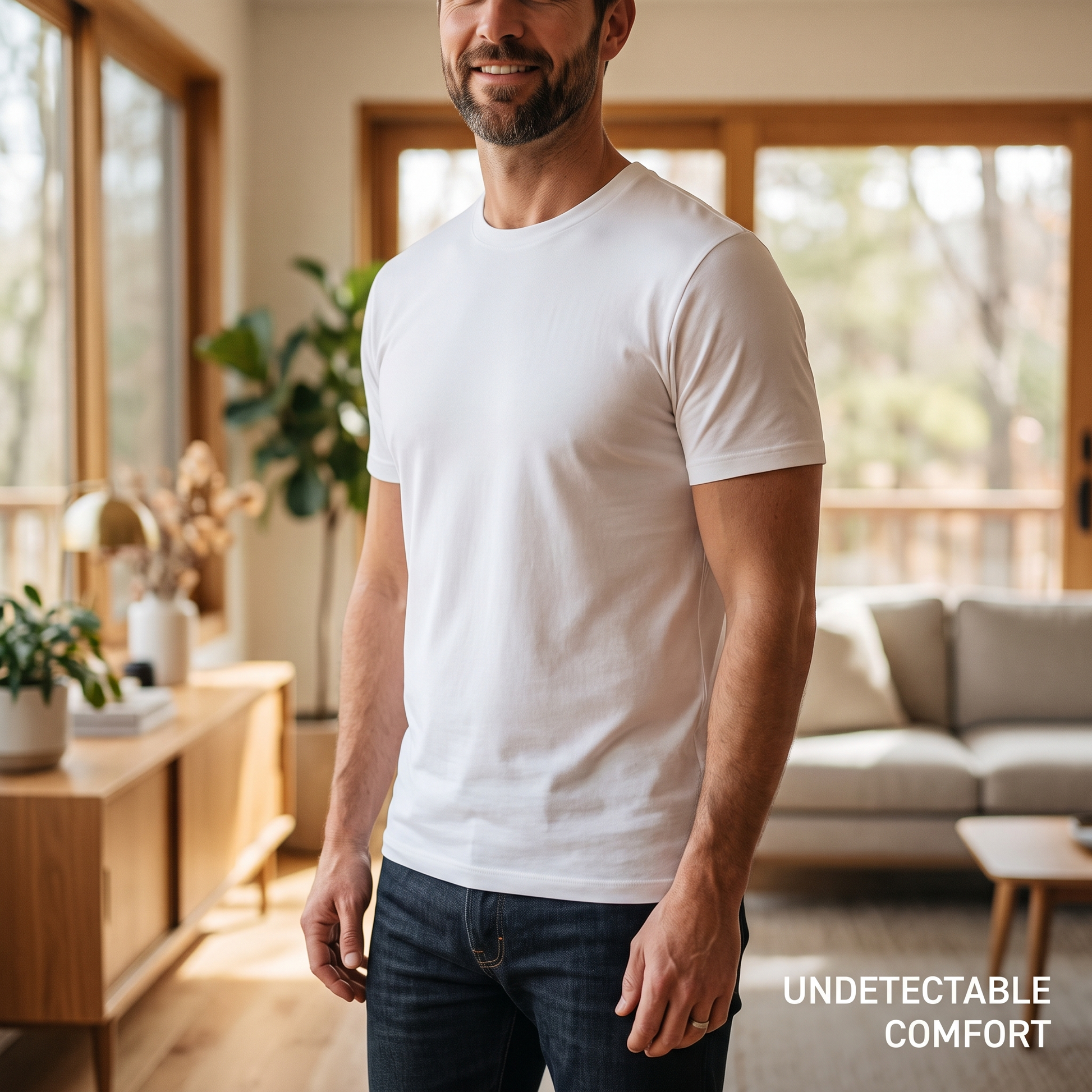 Invisible under a white tee - smooth silhouette